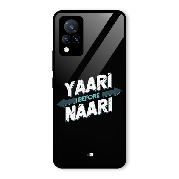 Yaari Naari Glass Back Case for Vivo V21 5G