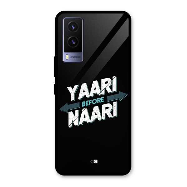 Yaari Naari Glass Back Case for Vivo V21e 5G