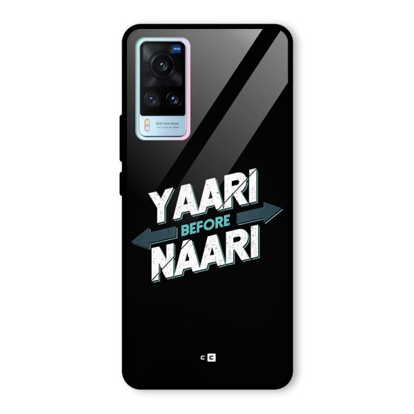 Yaari Naari Glass Back Case for Vivo X60