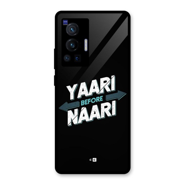 Yaari Naari Glass Back Case for Vivo X70 Pro