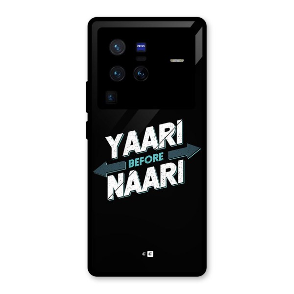 Yaari Naari Glass Back Case for Vivo X80 Pro