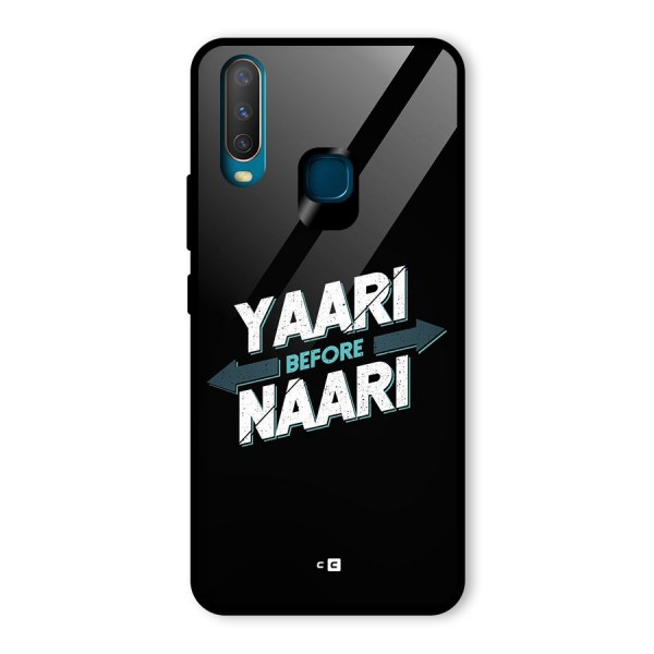 Yaari Naari Glass Back Case for Vivo Y12