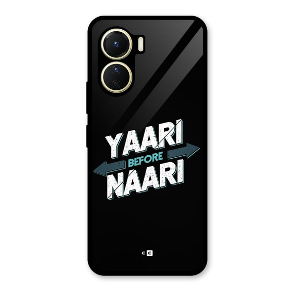 Yaari Naari Glass Back Case for Vivo Y16