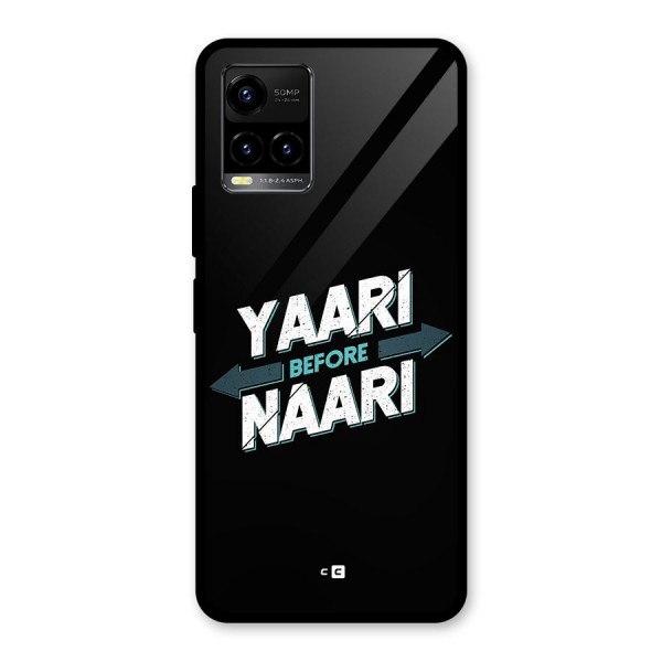 Yaari Naari Glass Back Case for Vivo Y21T