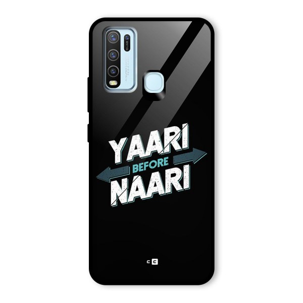 Yaari Naari Glass Back Case for Vivo Y30