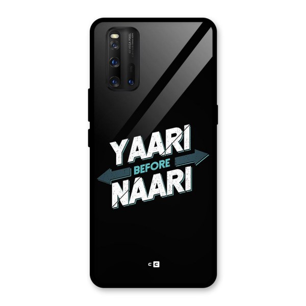 Yaari Naari Glass Back Case for Vivo iQOO 3