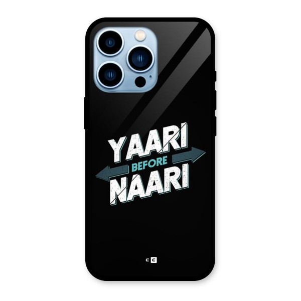 Yaari Naari Glass Back Case for iPhone 13 Pro