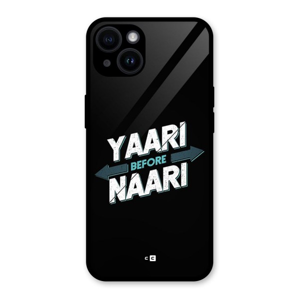 Yaari Naari Glass Back Case for iPhone 14