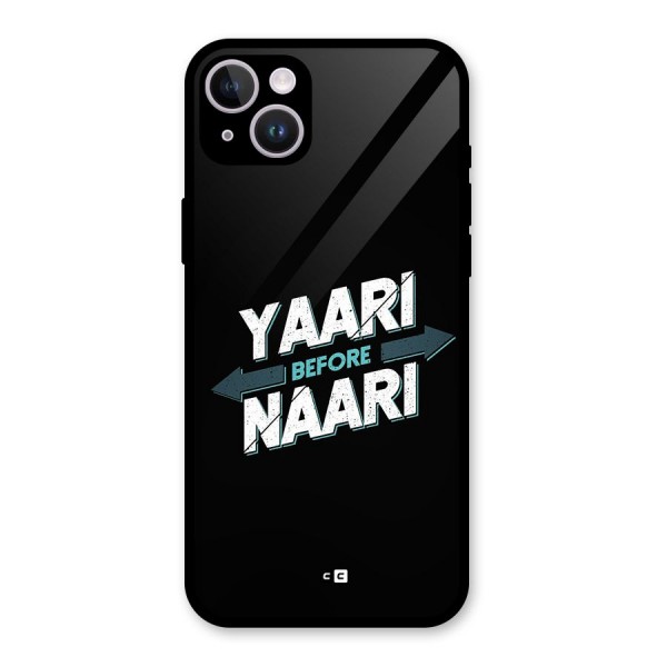 Yaari Naari Glass Back Case for iPhone 14 Plus