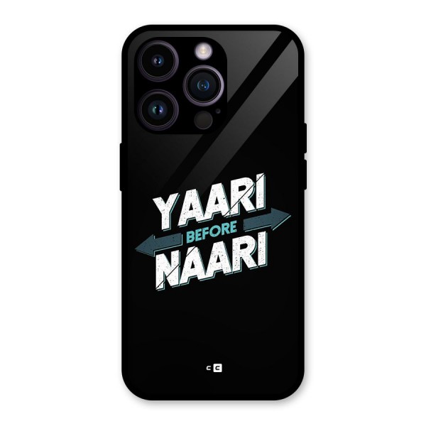 Yaari Naari Glass Back Case for iPhone 14 Pro