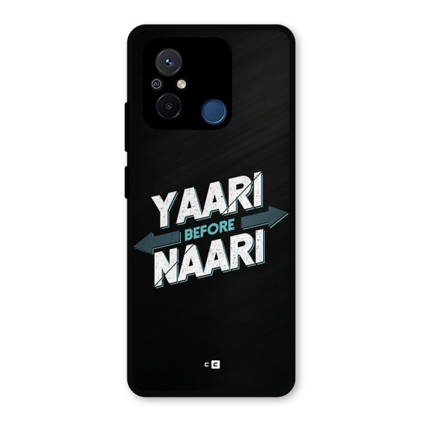 Yaari Naari Metal Back Case for Poco C55