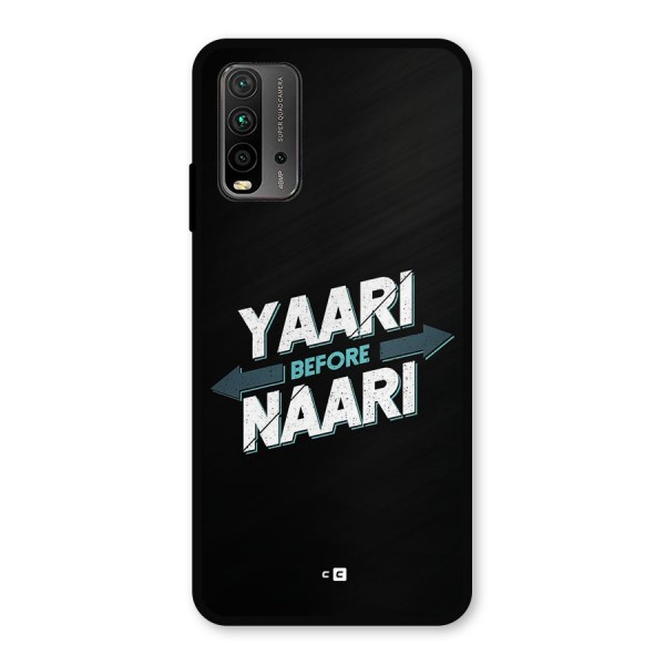 Yaari Naari Metal Back Case for Redmi 9 Power