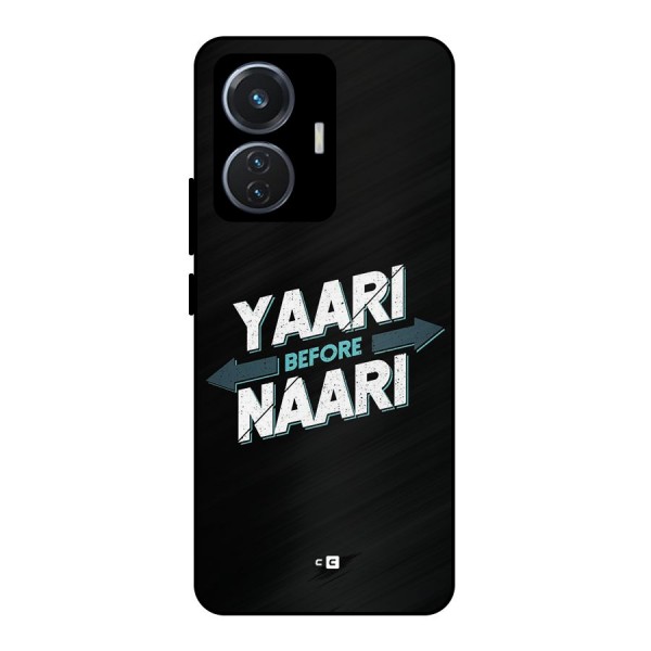 Yaari Naari Metal Back Case for Vivo T1 44W