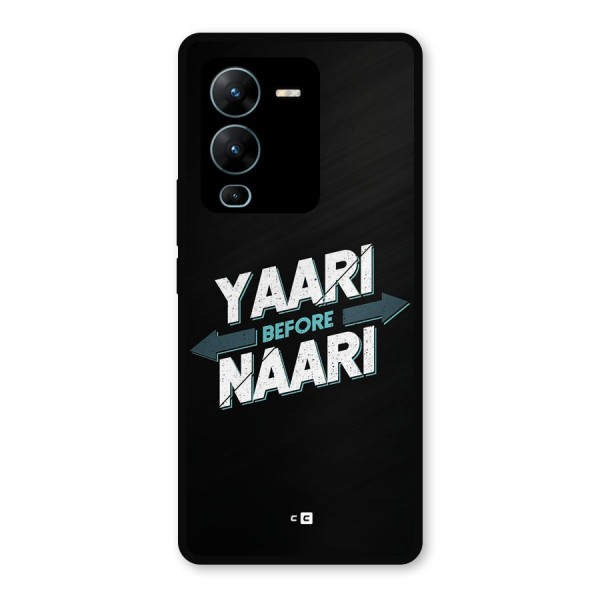 Yaari Naari Metal Back Case for Vivo V25 Pro