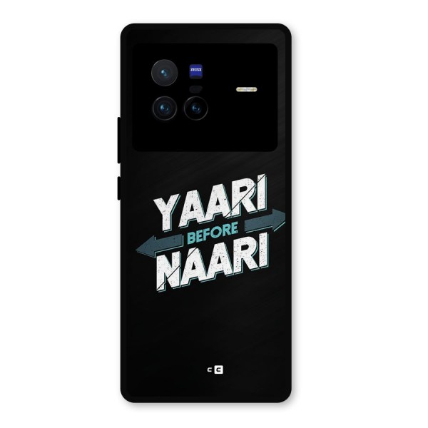 Yaari Naari Metal Back Case for Vivo X80