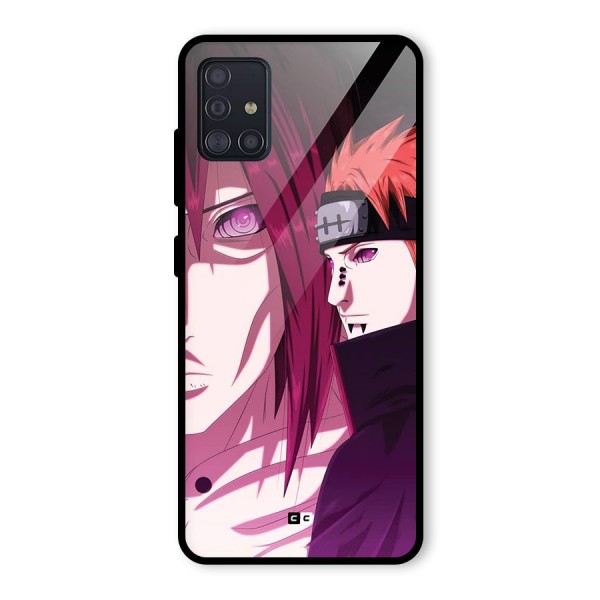 Yahiko With Nagato Glass Back Case for Galaxy A51