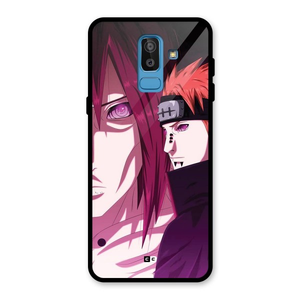 Yahiko With Nagato Glass Back Case for Galaxy J8