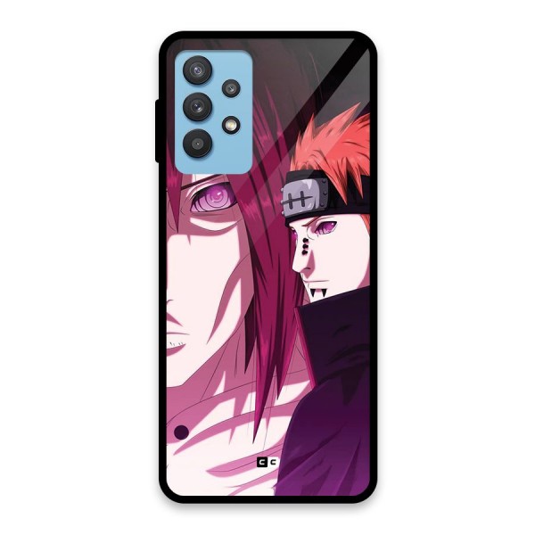 Yahiko With Nagato Glass Back Case for Galaxy M32 5G