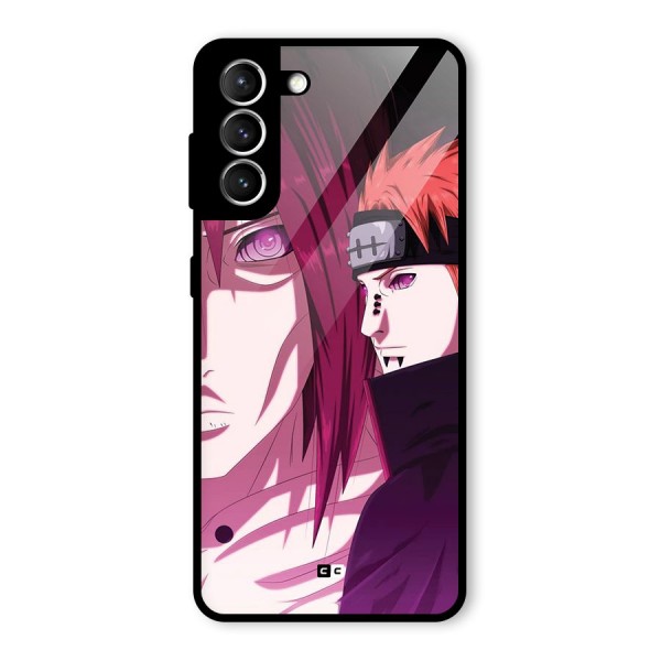 Yahiko With Nagato Glass Back Case for Galaxy S21 5G