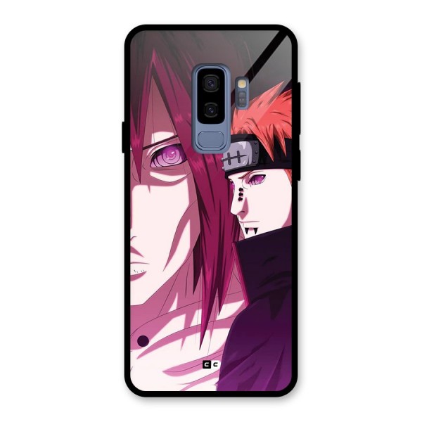 Yahiko With Nagato Glass Back Case for Galaxy S9 Plus