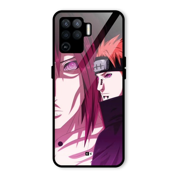 Yahiko With Nagato Glass Back Case for Oppo F19 Pro