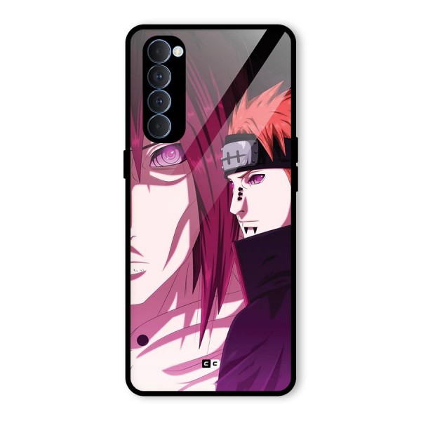 Yahiko With Nagato Glass Back Case for Oppo Reno4 Pro