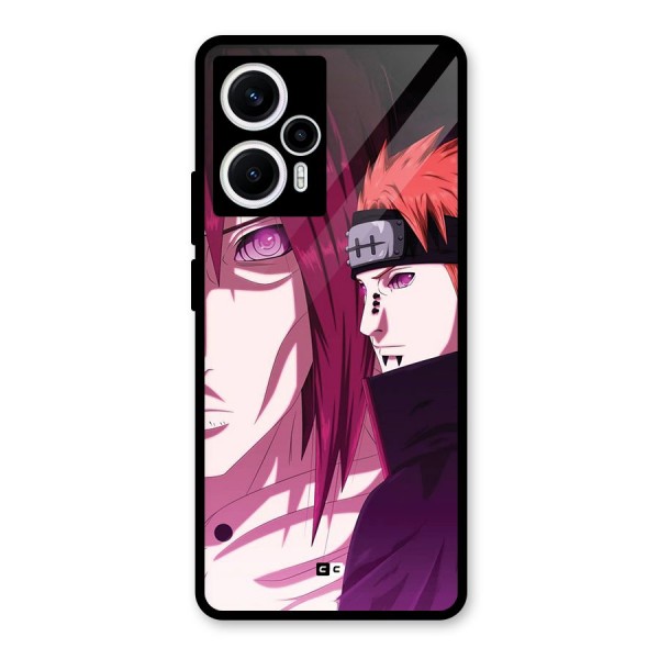 Yahiko With Nagato Glass Back Case for Poco F5