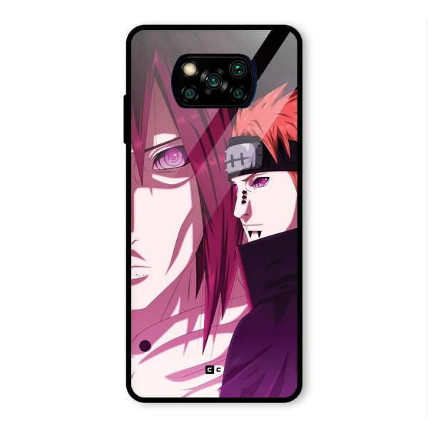 Yahiko With Nagato Glass Back Case for Poco X3 Pro