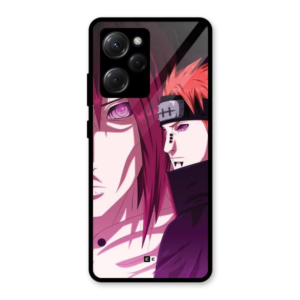 Yahiko With Nagato Glass Back Case for Poco X5 Pro