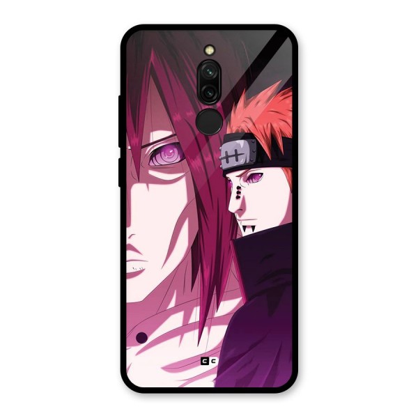 Yahiko With Nagato Glass Back Case for Redmi 8