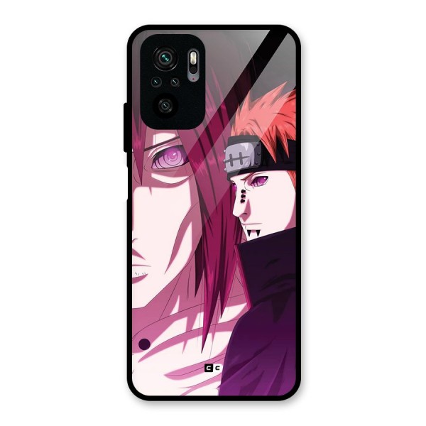 Yahiko With Nagato Glass Back Case for Redmi Note 10