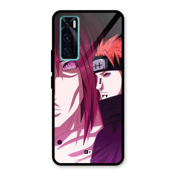 Yahiko With Nagato Glass Back Case for Vivo V20 SE