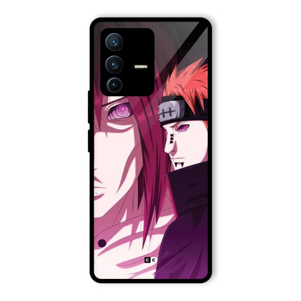 Yahiko With Nagato Glass Back Case for Vivo V23 Pro