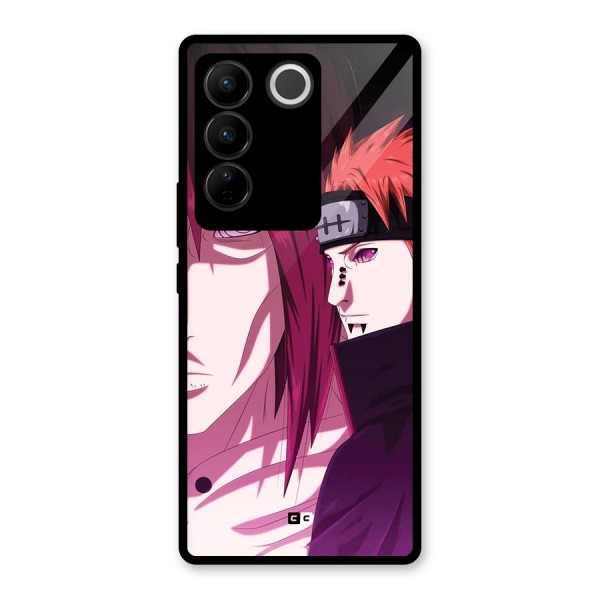 Yahiko With Nagato Glass Back Case for Vivo V27