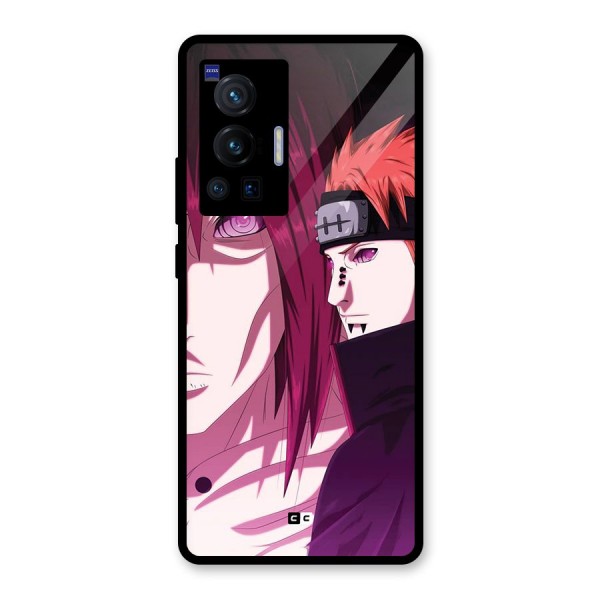 Yahiko With Nagato Glass Back Case for Vivo X70 Pro