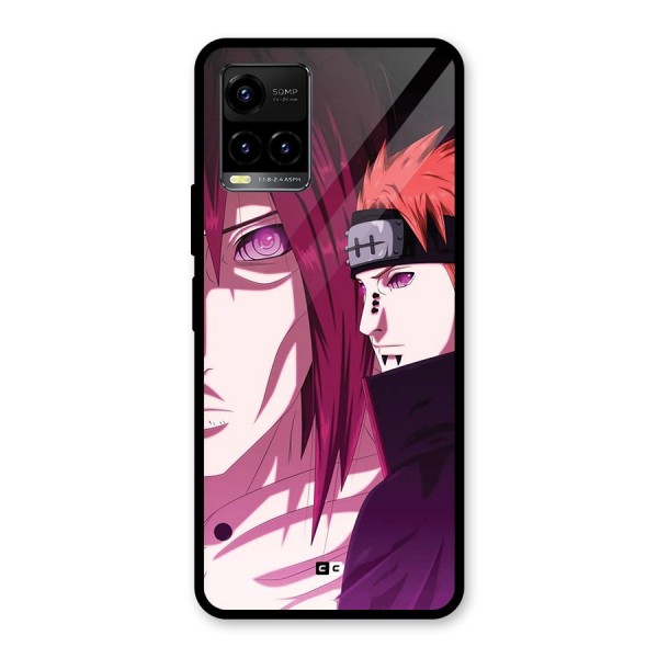 Yahiko With Nagato Glass Back Case for Vivo Y21T
