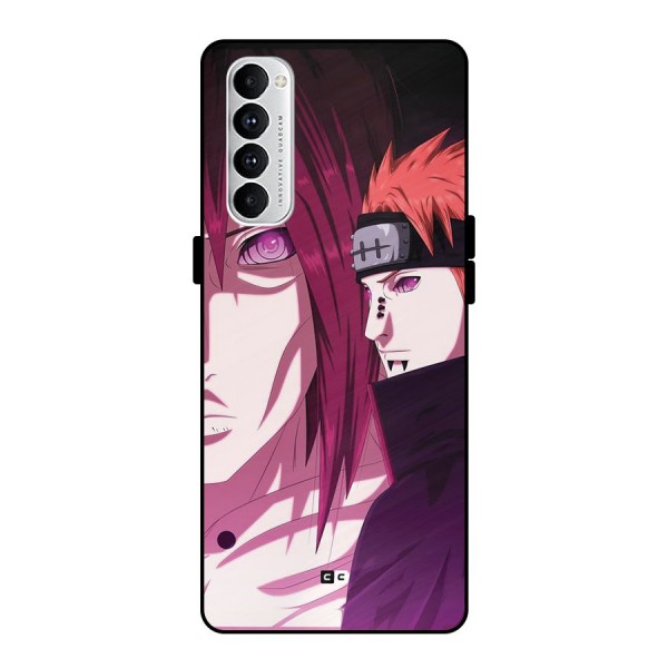 Yahiko With Nagato Metal Back Case for Oppo Reno4 Pro