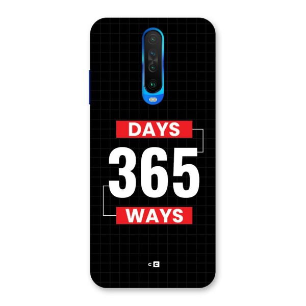 Year Ways Back Case for Poco X2