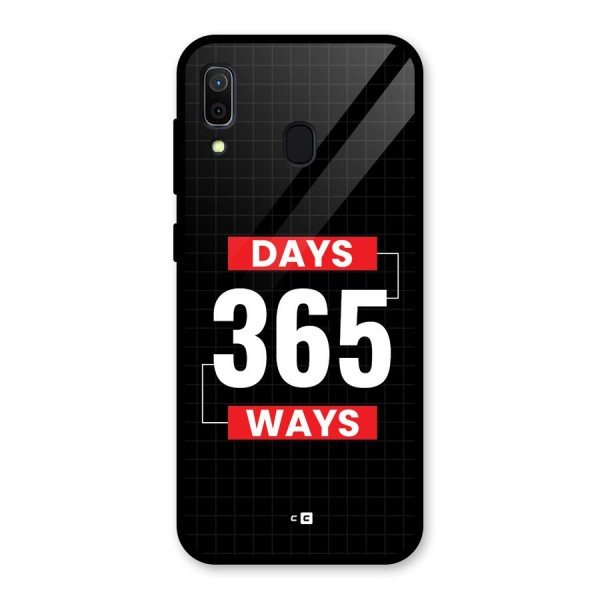 Year Ways Glass Back Case for Galaxy A30