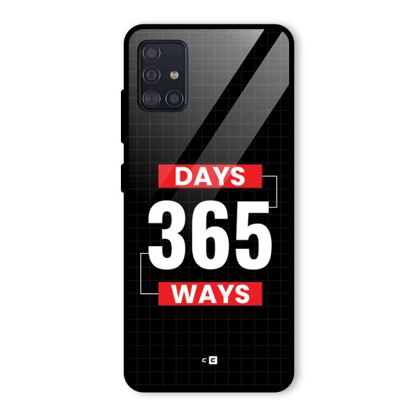 Year Ways Glass Back Case for Galaxy A51