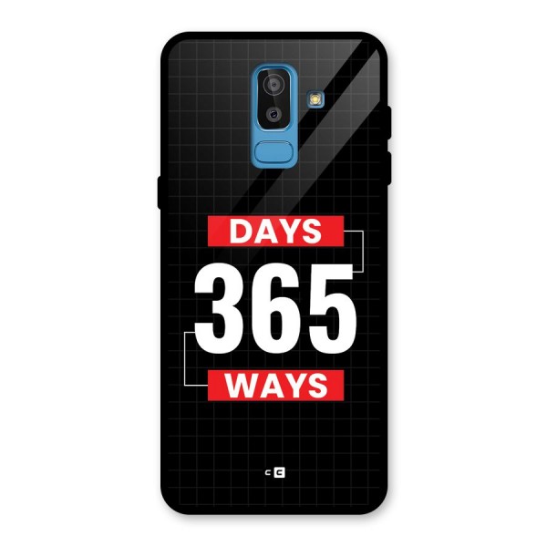 Year Ways Glass Back Case for Galaxy J8