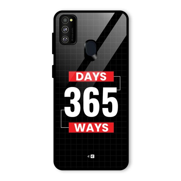 Year Ways Glass Back Case for Galaxy M21