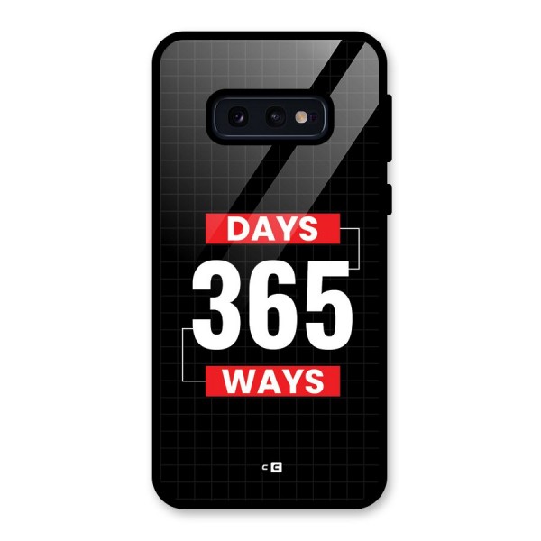 Year Ways Glass Back Case for Galaxy S10e