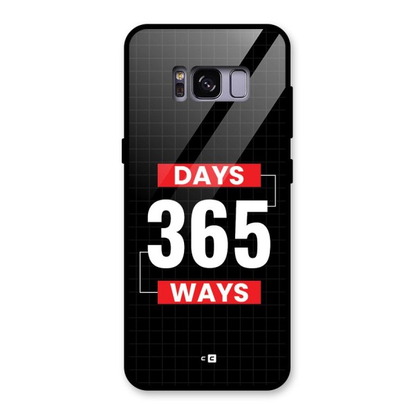 Year Ways Glass Back Case for Galaxy S8