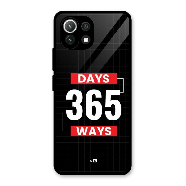 Year Ways Glass Back Case for Mi 11 Lite