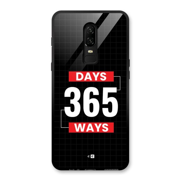 Year Ways Glass Back Case for OnePlus 6