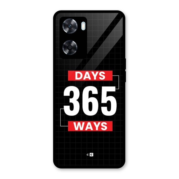 Year Ways Glass Back Case for Oppo A77s