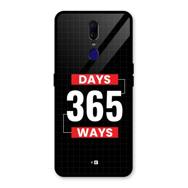 Year Ways Glass Back Case for Oppo F11