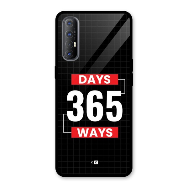 Year Ways Glass Back Case for Oppo Reno3 Pro