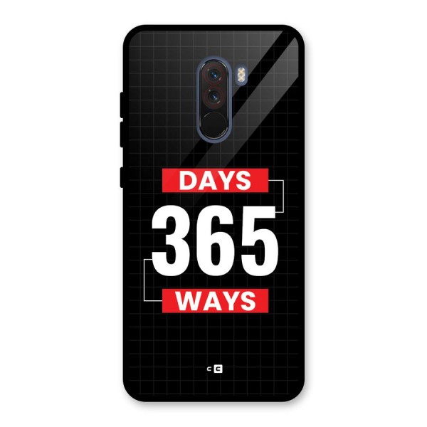 Year Ways Glass Back Case for Poco F1